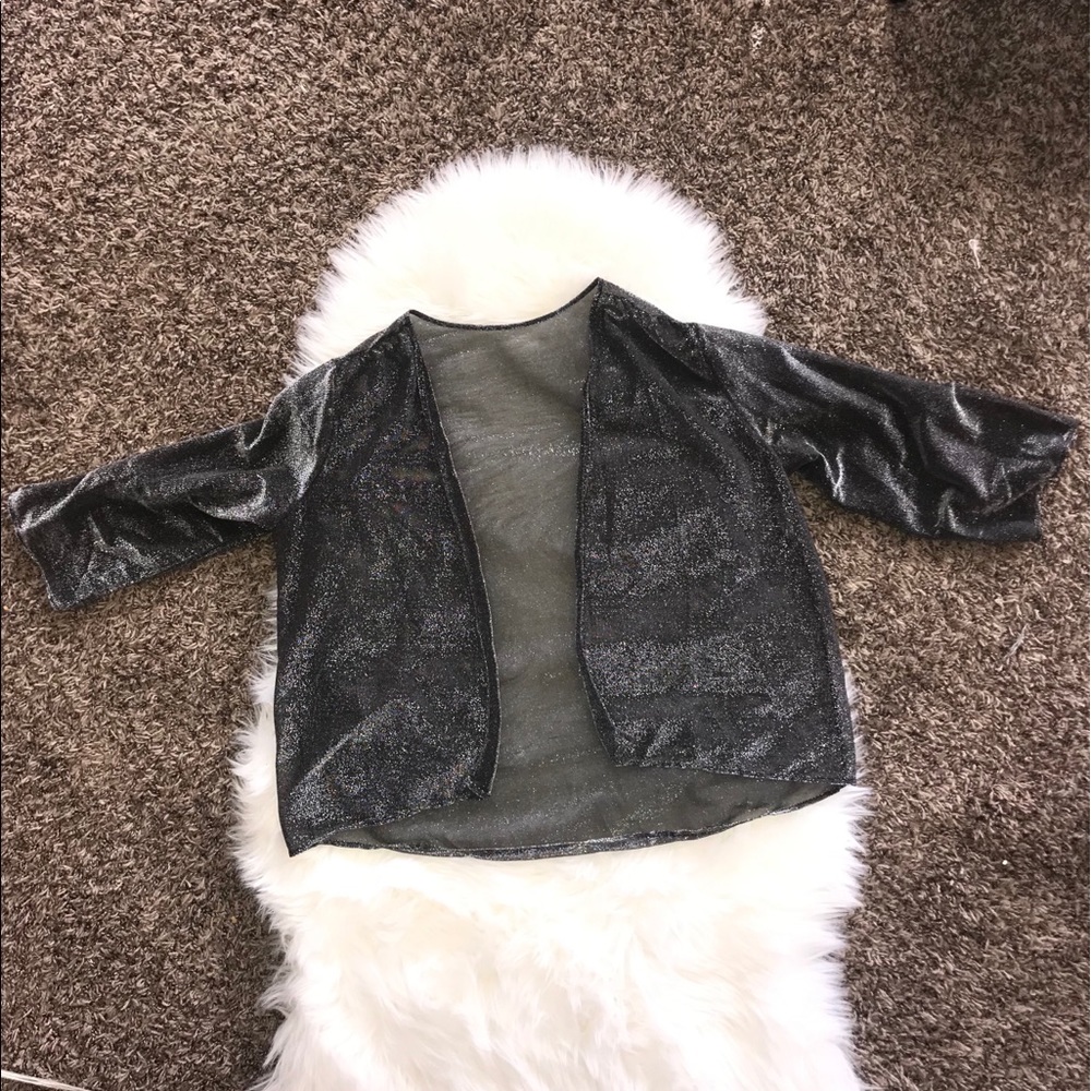 Danskin 80’s vintage sheer glitter top